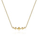 Gabriel & Co. NK6116Y4JJJ 14K Yellow Gold Graduated Pyramid Bar Necklace