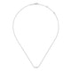 14K White Gold Diamond Constellation Bar Necklace