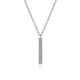 Gabriel & Co. NK6121W45JJ 14K White Gold Diamond Drop Pendant Necklace