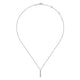 Gabriel & Co. NK6121W45JJ 14K White Gold Diamond Drop Pendant Necklace