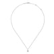 14K White Gold Diamond Pavé Starburst Pendant Necklace