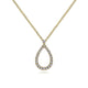 Gabriel & Co. NK6134Y45JJ 14K Yellow Gold Teardrop Diamond Pendant Necklace