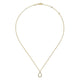 Gabriel & Co. NK6134Y45JJ 14K Yellow Gold Teardrop Diamond Pendant Necklace