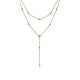 Gabriel & Co. NK6193M45JJ 14K Yellow-White Gold Two Strand Diamond Station Y Necklace