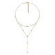 Gabriel & Co. NK6193M45JJ 14K Yellow-White Gold Two Strand Diamond Station Y Necklace