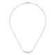 Gabriel & Co. NK6215W45JJ 14K White Gold Buttercup Set Diamond Curved Bar Necklace