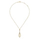 Gabriel & Co. NK6346Y45JJ 14K Yellow Gold Open Teardrop Pendant Necklace with Diamond Accents
