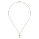 Gabriel & Co. NK6410Y4JJJ 14K Yellow Gold Vintage Inspired Cross Pendant Necklace