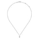 Gabriel & Co. NK6415W45JJ 14K White Gold Pavé Diamond Pendant Necklace