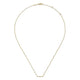 Gabriel & Co. NK6419Y45JJ 14K Yellow Gold Curved Bar Necklace with Diamond Stations