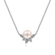 Gabriel & Co. NK6439W45PL 14K White Gold Pearl and Diamond Necklace
