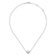 Gabriel & Co. NK6439W45PL 14K White Gold Pearl and Diamond Necklace