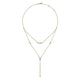 Gabriel & Co. NK6448M45JJ 18.5 Inch 14K Yellow-White Gold Pavé Diamond Chevron Y Necklace