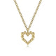 Gabriel & Co. NK6463Y4JJJ 14K Yellow Gold Bujukan Bead Open Heart Pendant Necklace