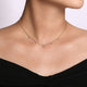 Gabriel & Co. NK6464Y4JJJ 14K Yellow Gold Chain Necklace with Bujukan Bead Drop Stations
