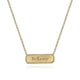 Gabriel & Co. NK6467Y4JJJ 14K Yellow Gold Rectangular ID Pendant Necklace with Twisted Rope Frame