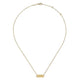 Gabriel & Co. NK6467Y4JJJ 14K Yellow Gold Rectangular ID Pendant Necklace with Twisted Rope Frame