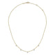 Gabriel & Co. NK6469M45JJ 14K Yellow-White Gold Chain Necklace with Bezel Set Diamond Drops