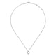 Gabriel & Co. NK6475W45JJ 14K White Gold Open Heart Diamond Pendant Necklace