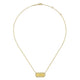 Gabriel & Co. NK6527Y4JJJ 14K Yellow Gold Hexagonal Rectangle ID Necklace with Twisted Rope Frame