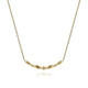Gabriel & Co. NK6552Y4JJJ 14K Yellow Gold Beaded Curved Bar Necklace
