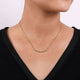 Gabriel & Co. NK6552Y4JJJ 14K Yellow Gold Beaded Curved Bar Necklace