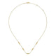 14K Yellow Gold Graduated Bujukan Beads Station Necklace