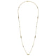 Gabriel & Co. NK6573-28Y4JJJ 28 inch 14K Yellow Gold Graduating Bujukan Bead Station Necklace