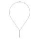 Gabriel & Co. NK6581W45JJ 14K White Gold Diamond Pavé Bar Pendant Necklace