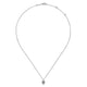 Gabriel & Co. NK6586W45JJ 14K White Gold Inverted Teardrop Diamond Pendant Necklace