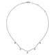 Gabriel & Co. NK6591W45JJ 14K White Gold Diamond Pavé Clover Drop Necklace