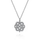 Gabriel & Co. NK6599W45JJ 14K White Gold Celtic Knot Diamond Pendant Necklace