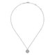 Gabriel & Co. NK6599W45JJ 14K White Gold Celtic Knot Diamond Pendant Necklace
