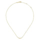 14K Yellow Gold Graduating Bujukan Beads Curved Bar Necklace