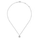 Gabriel & Co. NK6645W45JJ 14K White Gold Diamond Pendant Necklace