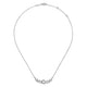 Gabriel & Co. NK6676W45JJ Vintage 14K White Gold Diamond Necklace