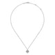 Gabriel & Co. NK6738W45JJ 14K White Gold Diamond Snowflake Pendant Necklace