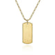 Gabriel & Co. NK6844-32Y4JJJ 32 inch 14K Yellow Gold ID Pendant Hollow Chain Necklace