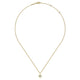 Gabriel & Co. NK6868Y45JJ 14K Yellow Gold Floral Diamond  Pendant Necklace