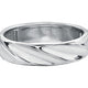 10kt White Gold Men's Wedding Band