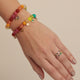 Gold & Rainbow Baguette and Bezel Eternity Ring