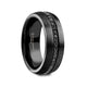 VALIANT Black Tungsten Ring with Black Sapphires - 8mm