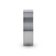 SOLAR Flat Profile Brushed Finish Men's Titanium Wedding Band - 6mm & 8mm
