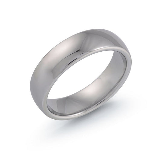 Classic Polished Tungsten Wedding Ring