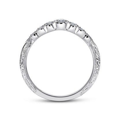 18K White Gold Diamond Matching Wedding Band