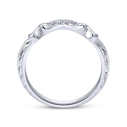 18K White Gold  Matching Wedding Band