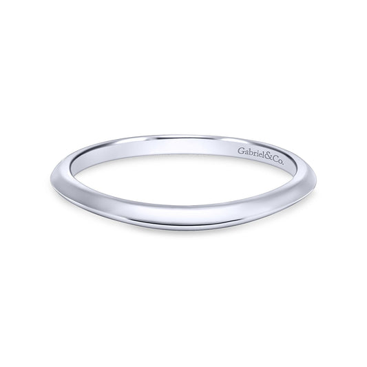 14K White Gold Matching Wedding Band
