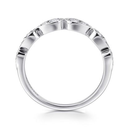 14K White Gold Matching Wedding Band
