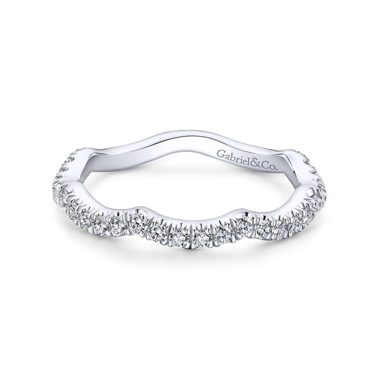 14K White Gold Matching Wedding Band