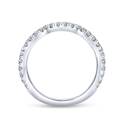 14K White Gold Matching Wedding Band
